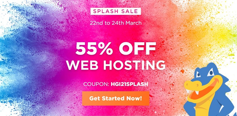 India Desire : Hostgator Web Hosting Holi Offer: Get Flat 55% Off On Web Hosting [22nd -24th March 2021]